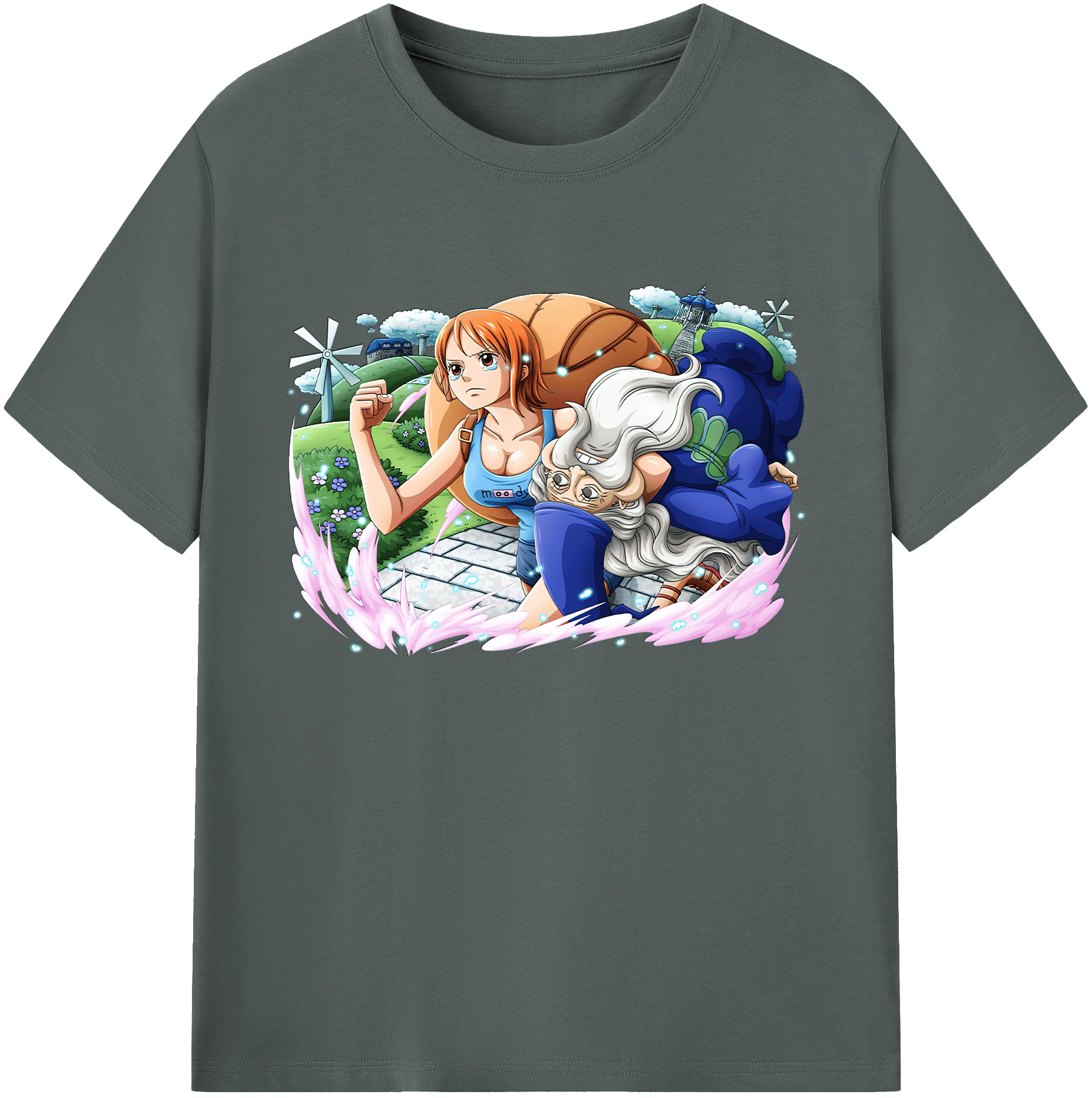 ワンピース ナミ ONE PIECE Nami 綿100％ メンズ半袖Tシャツ｜肌触りやわらか＆通気性